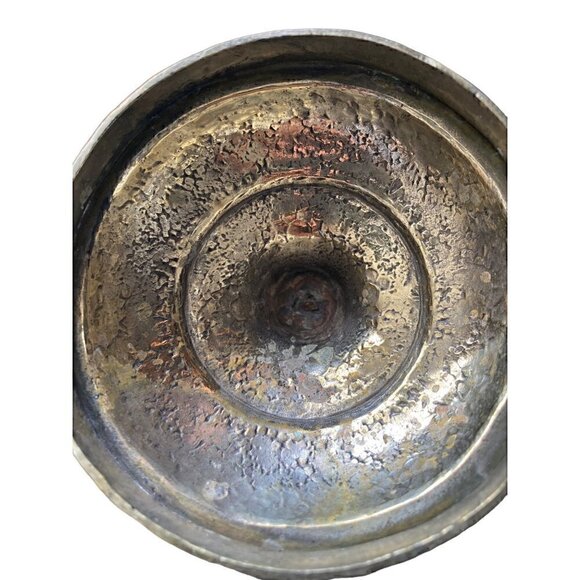 Antique Vintage Hand Etched Hinged Tea Coffee Pot Stamped Best German Silver - Picture 12 of 17